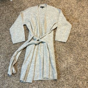 Micha Lounge- xs, Heather Gray long cardigan wrap